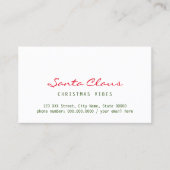 Carte De Visite Vibes de Noël (Devant)