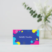 Carte De Visite Vibrant Abstract Business Card (Debout devant)