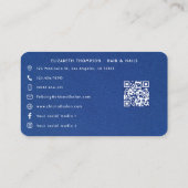 Carte De Visite Vibrant Afrocentric Black Woman Salon Brandon (Dos)