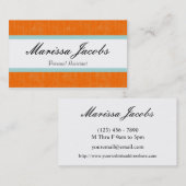 Carte de visite vibrant d'assistant personnel (Devant / Derrière)