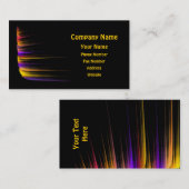 Carte de visite vibrant de conception (Devant / Derrière)