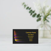 Carte de visite vibrant de conception (Debout devant)