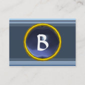 Carte De Visite VIBRANT MÉMOIRE3 MONOGRAMME gemme violet (Dos)