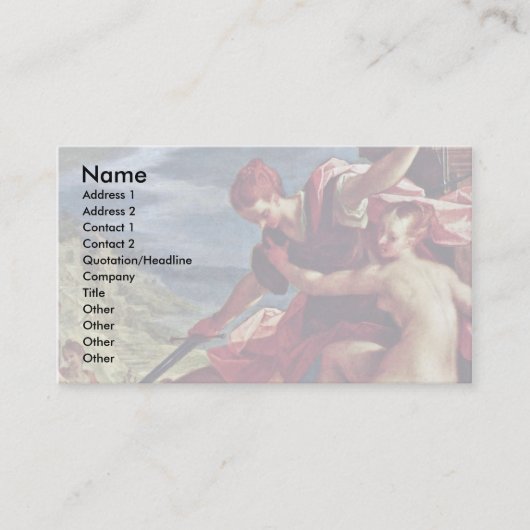 Carte De Visite Victoire De La Vérité Sous La Protection De La Jus (Devant)