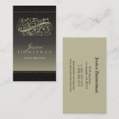 Carte de visite Victorian Espresso (Devant / Derrière)