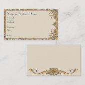 Carte de visite victorien broné (Devant / Derrière)