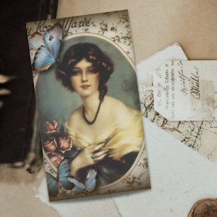 Carte De Visite victorien de mode parisienne rétro