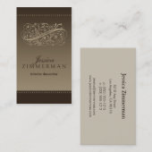 Carte de visite victorien de moka (Devant / Derrière)