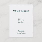 Carte de visite victorien fleuri de fleur et de (Dos)