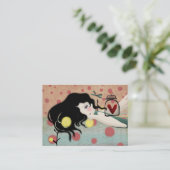 carte de visite victorien rouge de la poupée (Debout devant)