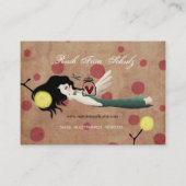 carte de visite victorien rouge de la poupée (Dos)