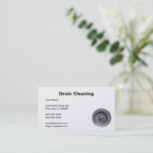 Carte De Visite Vidangez le nettoyage (Debout devant)