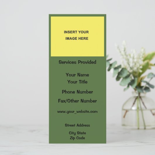 Carte de visite vide (Debout devant)