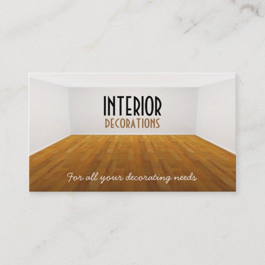 Carte de visite vide de pièce (Devant)