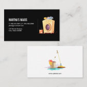 Carte De Visite Vide des services de nettoyage (Devant / Derrière)