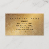 Carte de visite vidéo bleu minimaliste (Dos)