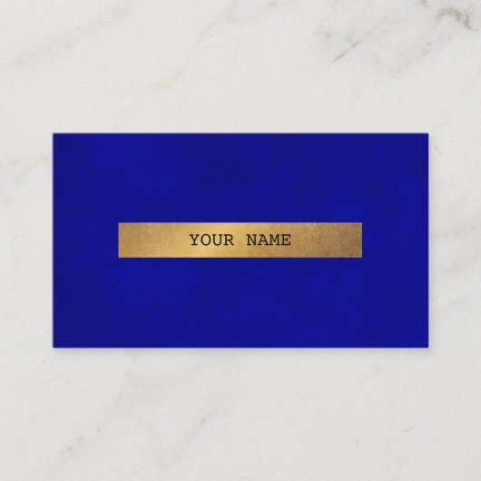 Carte de visite vidéo bleu minimaliste (Devant)