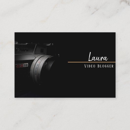 Carte De Visite Video Blogger (Devant)