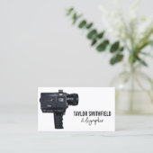 Carte de visite vidéo caméscope vintage (Debout devant)