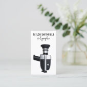 Carte de visite vidéo caméscope vintage (Debout devant)