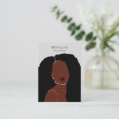 Carte De Visite Vidéo de bijoux pour femmes africaines  (Debout devant)