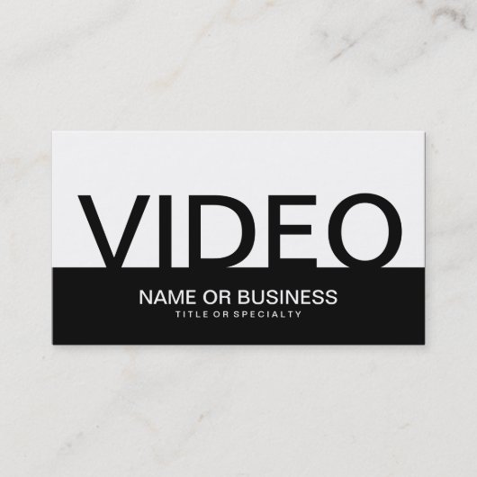 CARTE DE VISITE VIDÉO GRAVE (Devant)