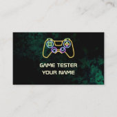 Carte De Visite Vidéo Tester Green Neon (Devant)