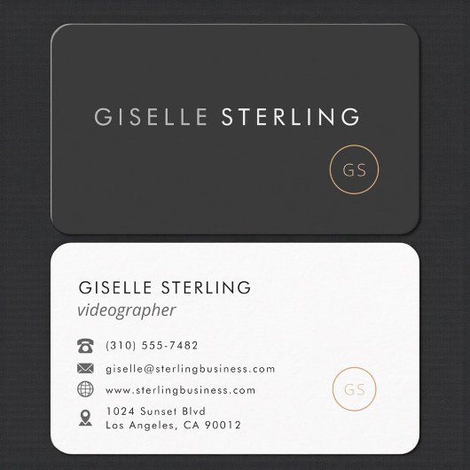 Carte De Visite Vidéoaste Professionnel