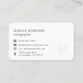 Carte De Visite Vidéoaste Professionnel (Dos)