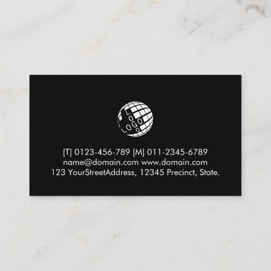 Carte De Visite Vidéographe Production vidéo (Dos)