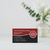 Carte De Visite Vie Assistée Pour Les Aînés (Debout devant)