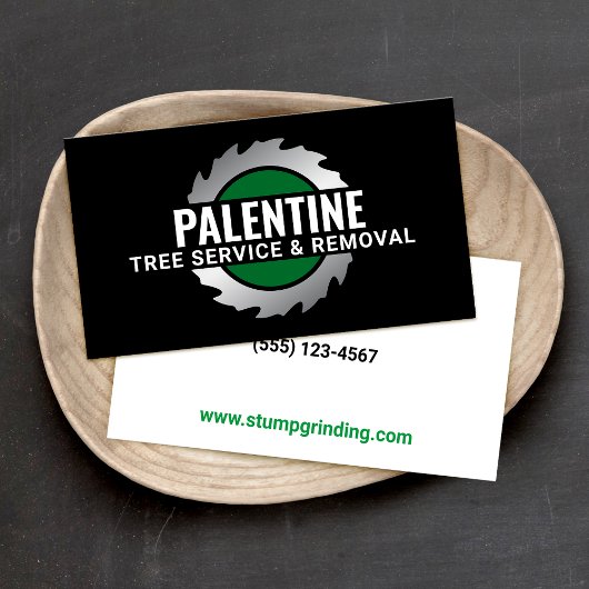 Carte De Visite Vie circulaire de broyage de souche