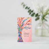 Carte De Visite Vie Coach Arbre De Vie Corail (Debout devant)