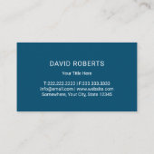 Carte De Visite Vie Coach Conseiller Arbre bleu moderne (Dos)