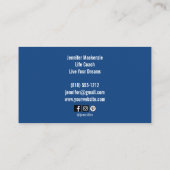 Carte De Visite Vie Coach Thérapiste Rainbow Tree of Life (Dos)