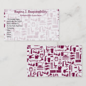 Carte De Visite Vie de travail ! (Devant / Derrière)