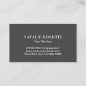 Carte De Visite Vie Entraîneur Rose Gold Tree Logo Conseiller (Dos)