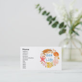 Carte De Visite Vie marine (Debout devant)