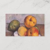 Carte De Visite Vie morte, coing, pommes, poires de Paul Cézanne (Dos)