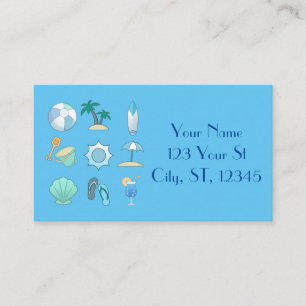 Carte De Visite Vie sur la plage Thunder_Cove