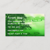 Carte De Visite Vie verte (Devant)