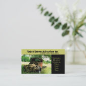 Carte De Visite Vieil atelier de réparations de camion de véhicule (Debout devant)