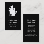 Carte De Visite Vieille Chambre, dans le blanc (Devant / Derrière)