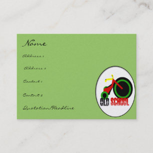 Carte De Visite Vieille école avec grande roue - Distressed Police