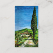 Carte De Visite Vieille ferme en Chianti / Paysage toscane (Dos)