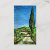 Carte De Visite Vieille ferme en Chianti / Paysage toscane (Dos)
