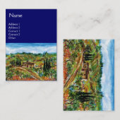 CARTE DE VISITE VIEILLE MAISON D'ARBUSTES DE TUSCANE (Devant / Derrière)