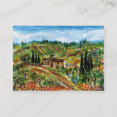 CARTE DE VISITE VIEILLE MAISON D'ARBUSTES DE TUSCANE (Dos)