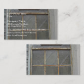 Carte De Visite Vieille Maison Et Fenêtre (Devant / Derrière)