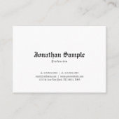 Carte De Visite Vieille plaine anglaise classique élégante (Devant)